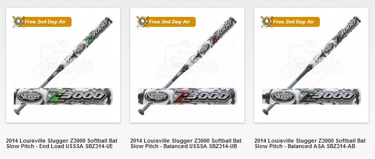 Louisville Slugger Slowpitch Bats: Z2000 VS. Z3000